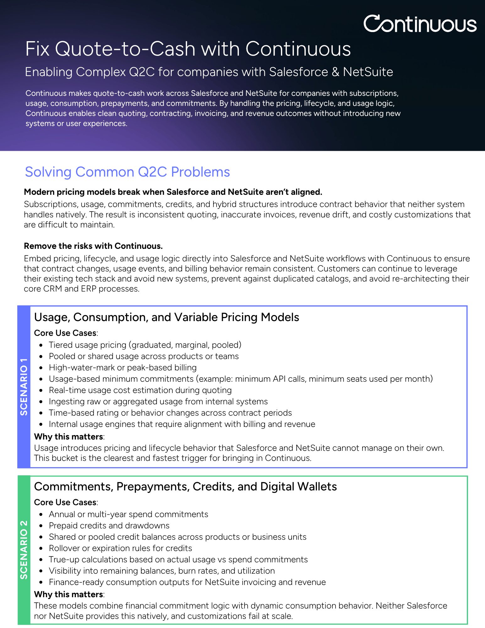 Continuous for System Integrators_Datasheet